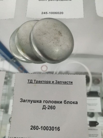 Заглушка головки блока Д-260