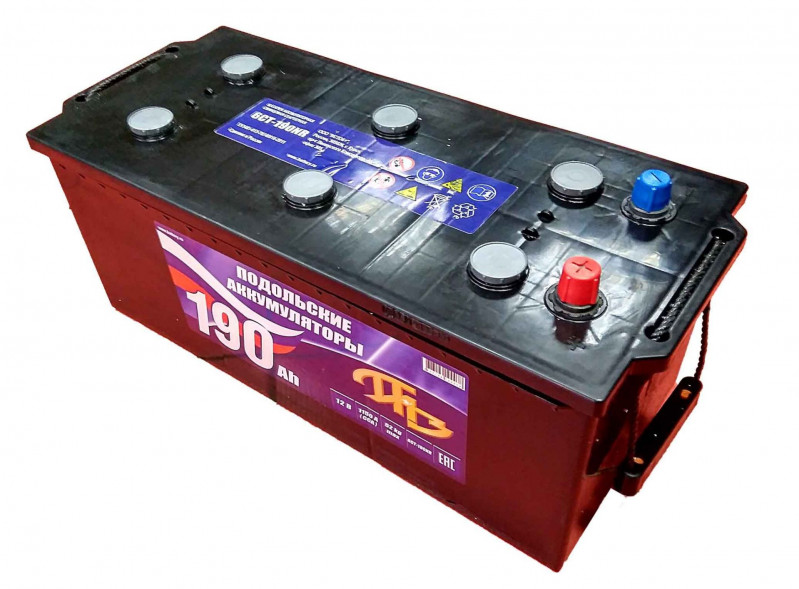 АКБ Тюмень 6СТ-190 12В L Подольск (с клеммами) — 1